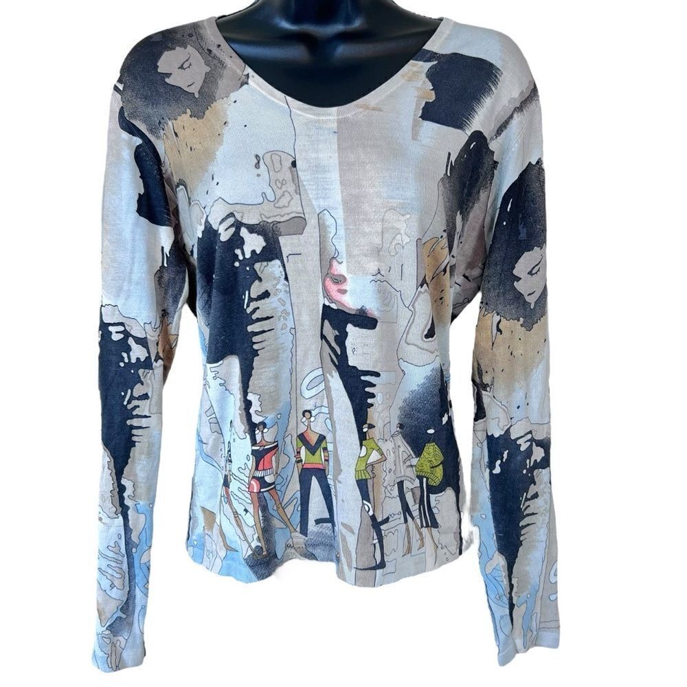 UBU silk blend black girl magic art to wear sweater blouse